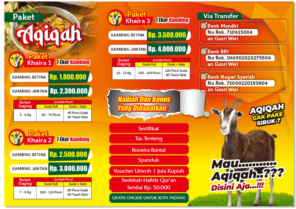 Paket Aqiqah Komplit